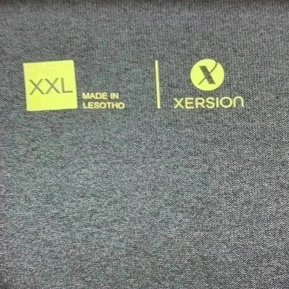 XERSION athletic tee XXL 100% polyester charcoal - Picture 7 of 8